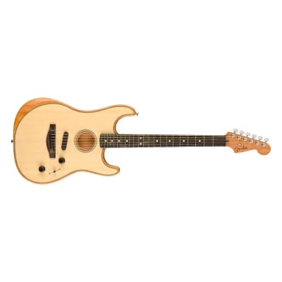 American Acoustasonic Stratocaster Natural Fender image 5