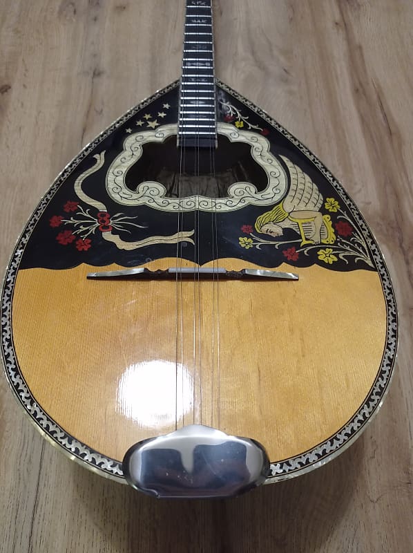 Greek six string Bouzouki with HARDCASE and pickuo & 300 Reverb