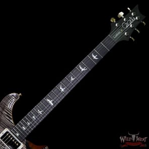 PRS Wood Library Artist Package Custom 24 Fatback Flame Top Neck African Blackwood Board Charcoal image 9