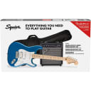 Squier Affinity Strat HSS Electric Guitar Pack,  Maple Fingeboard, Lake Placid Blue