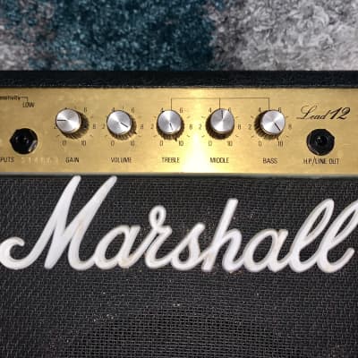 Marshall Model 5005 Lead 12 Master Volume 1x10 Combo 1980s - Black image 2