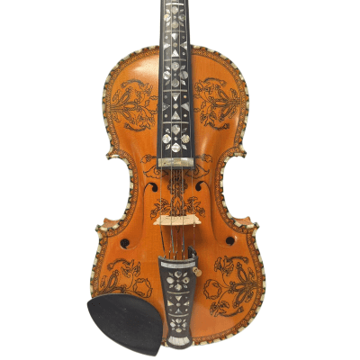 4/4バイオリン Deluxe Hardanger fiddle 4×5 string 4/4 violin 14