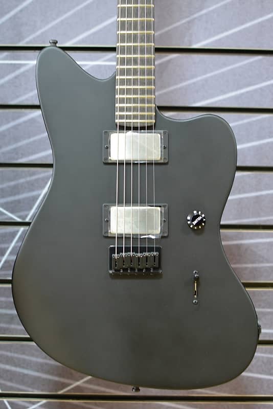 Fender Artist Jim Root Jazzmaster Flat Black Electric Guitar & Case image 1