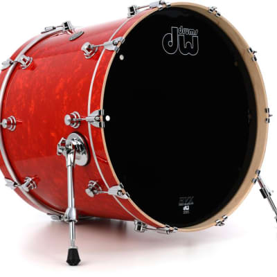 DW Performance Series Bass Drum - 18-inch x 22-inch - Tangerine Marine image 1