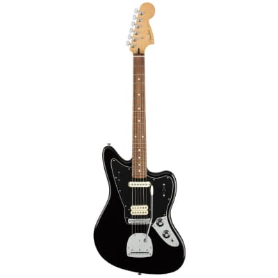 Used Fender Player Jaguar - Black w/ Pau Ferro FB image 3