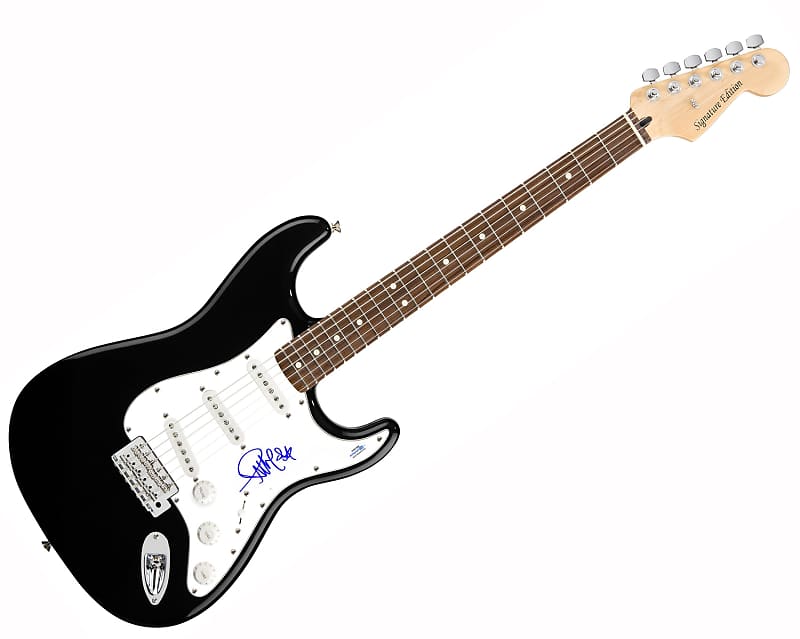 Pierre Bouvier Autographed Signed Guitar ACOA image 1