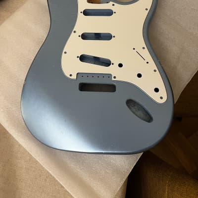 MJT Stratocaster body VTS 2023 - Ice Blue Metallic (nitrocellulose) light relic image 2