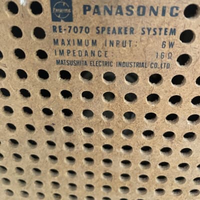 Vintage Panasonic RE-7070 60s 8-track speakers image 3