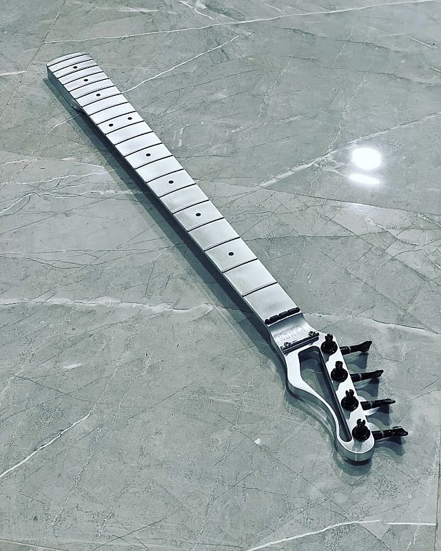 Fender Aluminum Bass Guitar Neck Inline 4 Headstock Reverb Australia