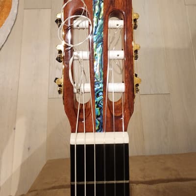 UNIQUE Juan Montes Rodriguez Guitar Blanca Flamenca Cutaway 2020 with LARS CM-G and HyVibe Electronics image 7