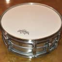 1968 Ludwig Acrolite 5x14" Aluminum Snare with Keystone Badge 1960s No. 404 USA made Vintage 60s