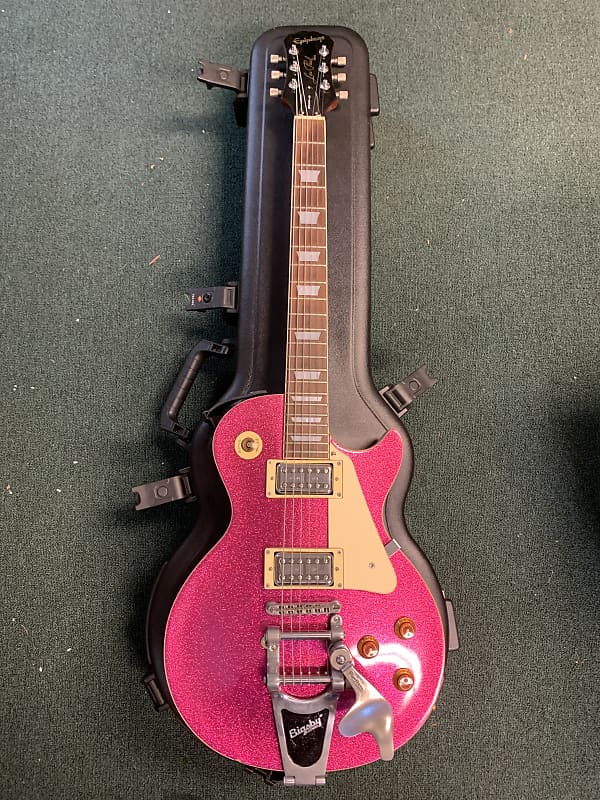 Epiphone Les paul 1990's - Pink sparkle made in Korea | Reverb