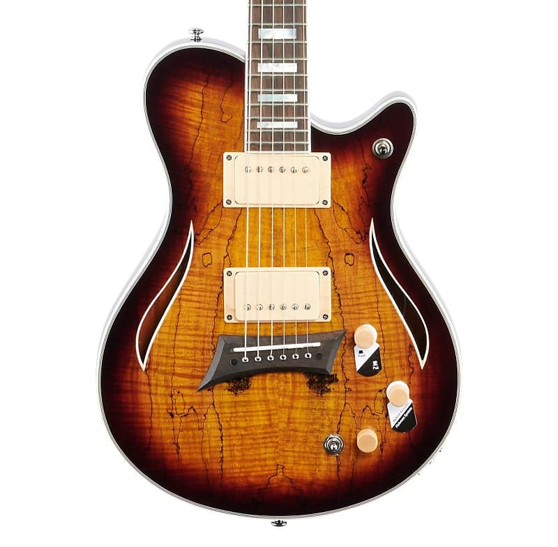 Michael Kelly Hybrid Special Electric Guitar, Pau Ferro Fingerboard, Spalted Maple Burst image 1