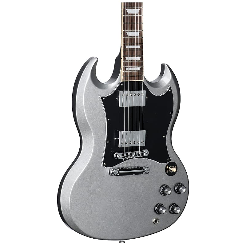 Gibson SG Standard Custom Color Electric Guitar, Silver Mist image 1