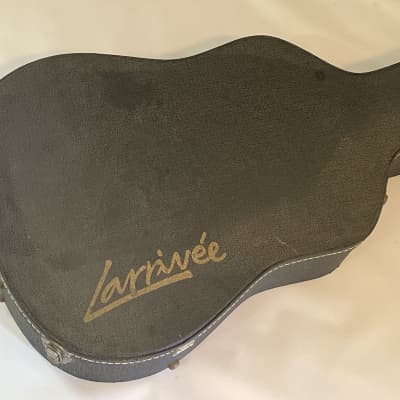 Vintage Larivee Acoustic Black Tolex Hardhshell Guitar Case Made in Canada image 2