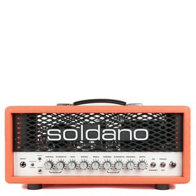 New Soldano SLO-30 Super Lead Overdrive Head Custom Color Orange Tolex image 2