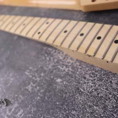 S Style Maple Gloss Neck Stainless Steel Frets, S-Style, 22 Medium Jumbo Jescar Frets, Electric Guitar Neck Part And Replacement Vintage image 6