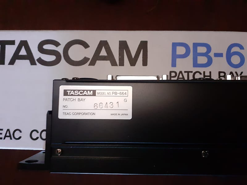 Tascam バンタム　パッチベイ　PB664 2個セット TASCAM PB664×2台 ＆バンタムパッチケーブル32本セット｜SOUNDMART
