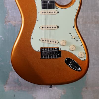 Mint Tagima TG-500 Electric Guitar - Metallic / Gold Yellow Finish image 2