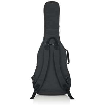 Gator Cases Transit Series Acoustic Guitar Padded Protective Gig Bag Charcoal image 2
