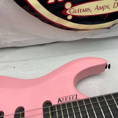 Kiesel Osiris Headless 6-string SSS Guitar with Gig Bag 2021 - Pink image 5
