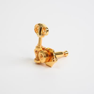 3+3 Ratio Acoustic Open Back Tuners (PRN-3411, Select Finish) - Gold / Skeleton image 1