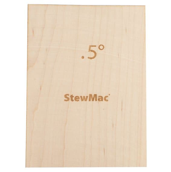 Stewmac Blank Bass Neck Shim 5 Degrees Maple For Reverb Uk