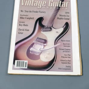 Mosrite Joe Maphis 1959 sunburst; rare set-neck, side-jack, bound body, very early model image 12