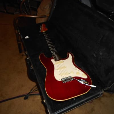 St. Blues BluesKing III 1986 Trans Cherry (Custom ordered  and built by  Tom Keckler) Very  Rare! image 2