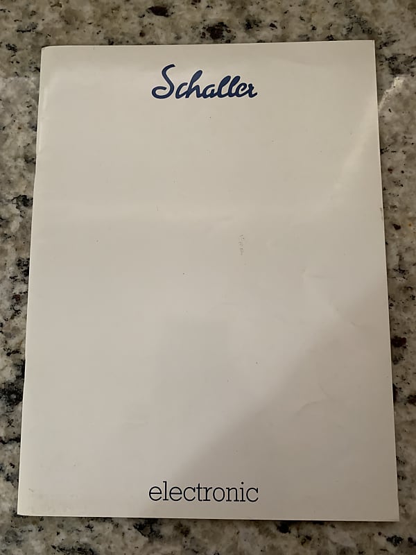 Schaller Parts Catalog & Price List 1984 Guitar Bass Tuners Reverb