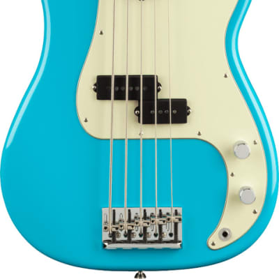 Fender American Professional II Precision Bass V. Maple Fingerboard, Miami Blue image 1