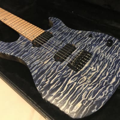 Kiesel DC700 6A Quilt Top w/ Blue Denim Finish and Seymour Duncan