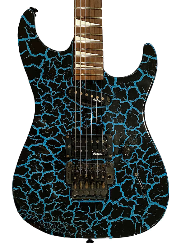 Charvel DK-85-SH  Circa 1989 1990 - Blue Crackle - Japanese Domestic Market Only - Made in Japan - MIJ - w/OHSC image 1