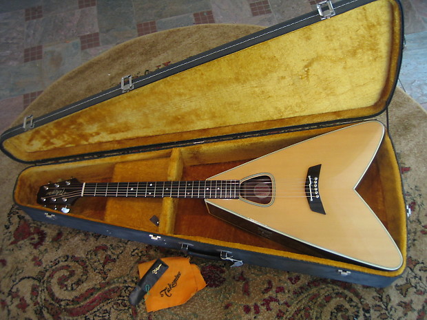 Flying v acoustic top guitar for sale