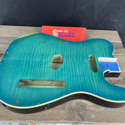 Real Life Relics Tele® Body Top Bound Aged Caribbean Blue Burst
