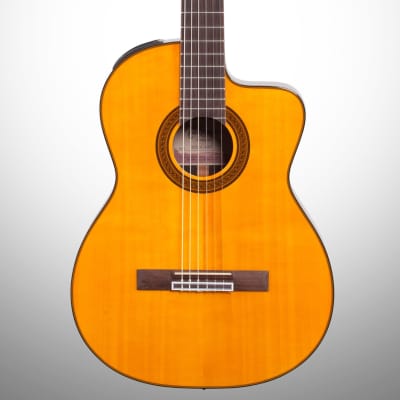 Takamine GC5CE Classical Acoustic-Electric Guitar, Natural image 1