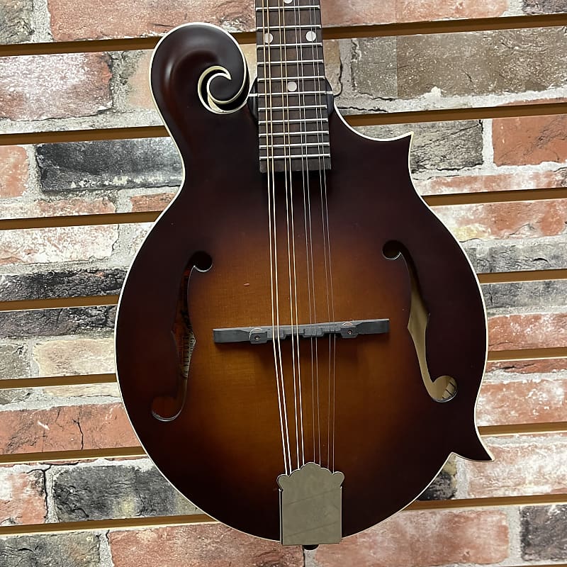 The Loar LM-310F Hand-Carved F-Style Mandolin Vintage Brown image 1