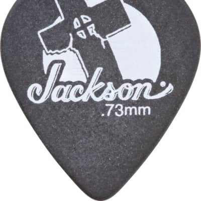 Jackson Leaning Cross Picks - Heavy, 551 Shape, Black, 12 Pack for sale