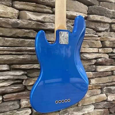 Fender American Standard Jazz Bass V Fretless Conversion 1995 - Electric Blue image 8