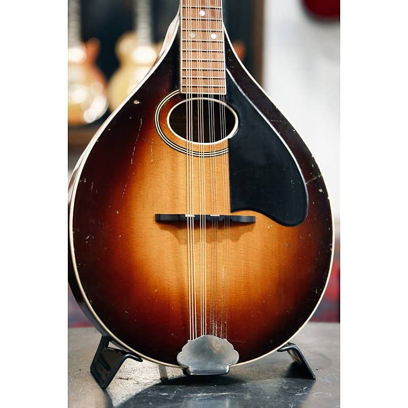 1938 Levin Model 370 12-string mandolin sunburst image 1