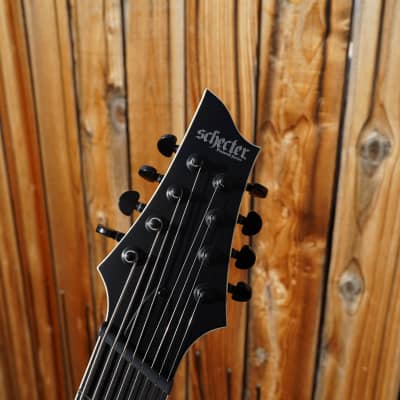 Schecter DIAMOND SERIES C-8 MS SLS ELITE "EVIL TWIN" - Satin Black 8-String Electric Guitar image 8