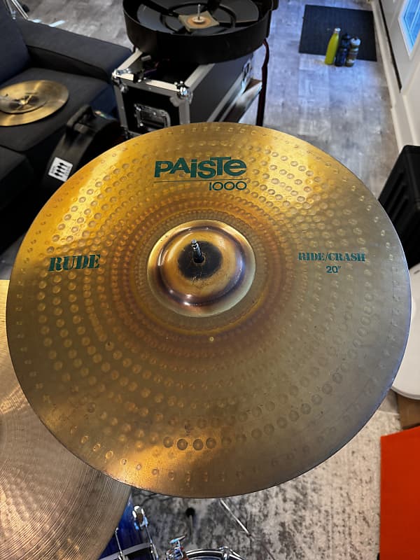 Paiste 20" Paiste RUDE 1000 Ride/Crash Late 1990s Reverb
