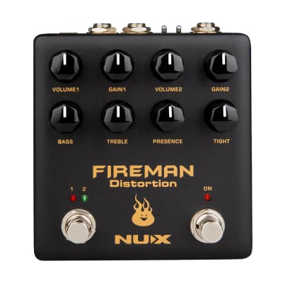 NuX NDS-5 Fireman Dual-Channel Distortion Verdugo Series Effects Pedal image 1