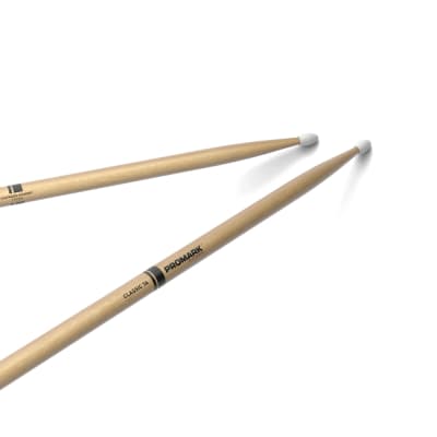 Pro-Mark TX7AN Hickory 7A Nylon Tip Drum Sticks (Pair) image 1
