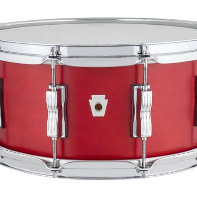 Ludwig *Pre-Order* NeuSonic 6.5x14" Satin Red Kit Snare Drum | Made in the USA | Special Order | Authorized Dealer image 1