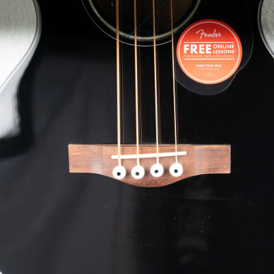 Fender CB-60SCE Acoustic-Electric Bass - Black image 5