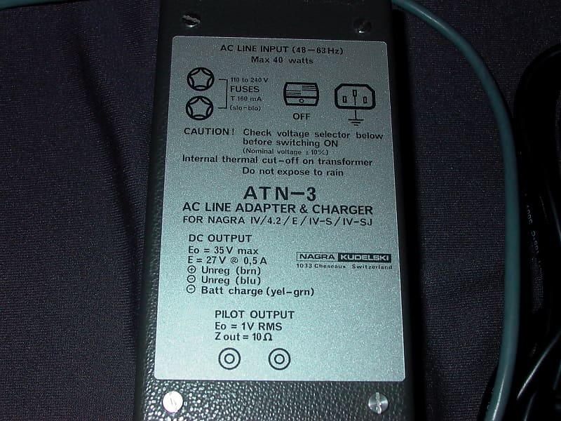 Nagra ATN-3 Power Supply/ Charger