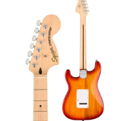 Squier Affinity Series Stratocaster FMT HSS Maple Fingerboard Electric Guitar Sunburst image 8