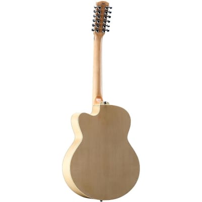 Alvarez AJ80CE-12 12-String Jumbo Acoustic-Electric Guitar Natural image 4