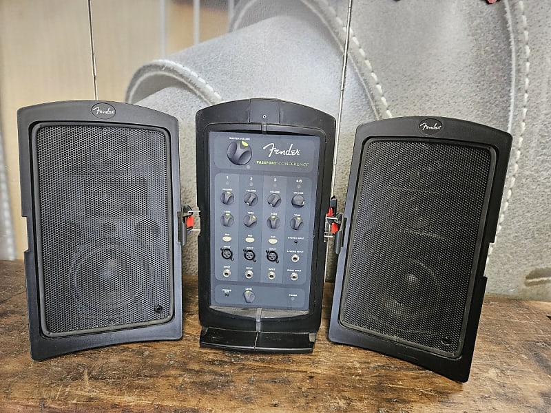 Fender Passport Conference Portable 4-Channel PA System 2010s - Black image 1